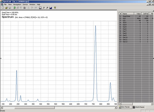 spectroscopy analysis software screenshot - click to enlarge